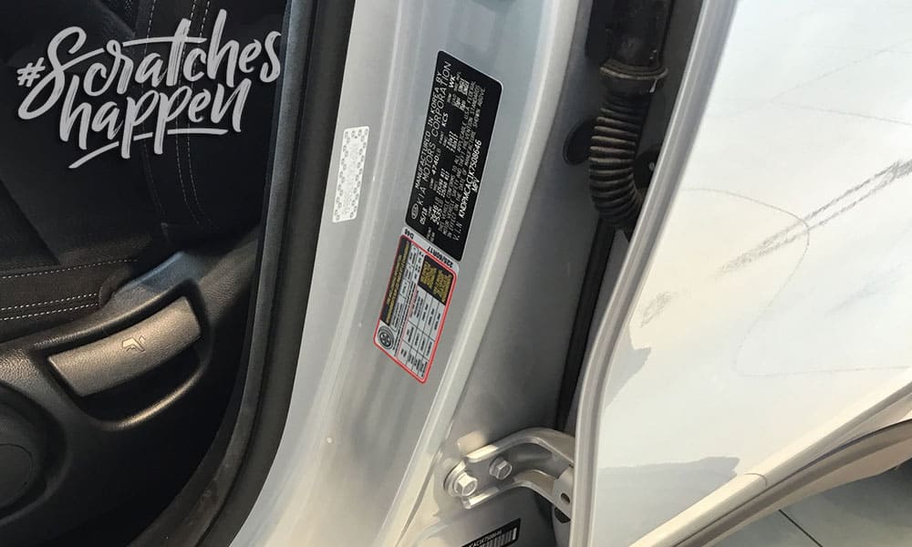 Kia Paint Code Location (Wide) Kia Paint Code Location (Wide)