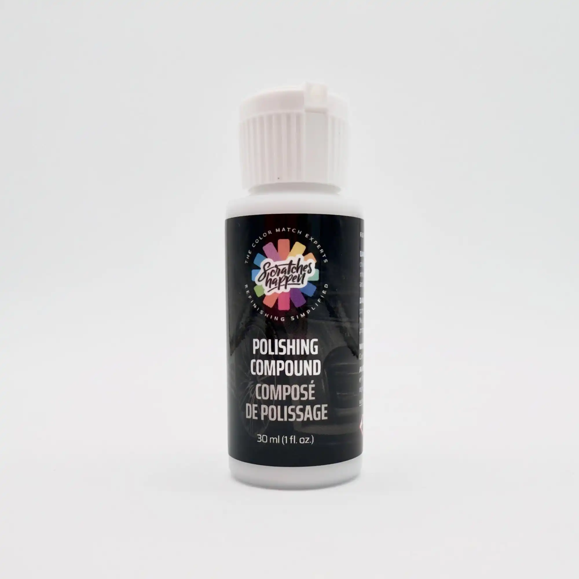 ScratchesHappen Polishing Compound Bottle (Front)